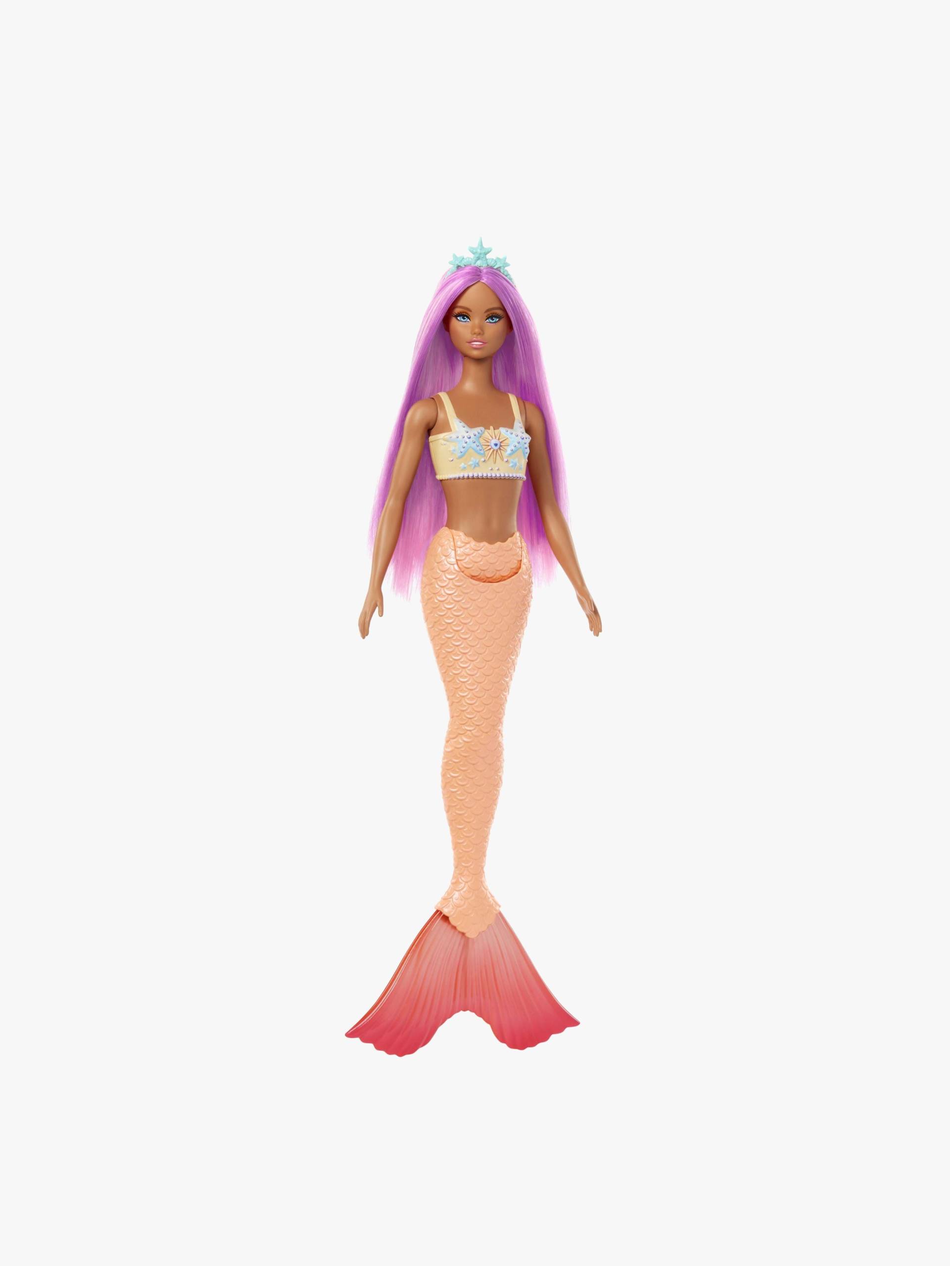 Barbie Puppe Meerjungfrau mit Bunten Haaren, Orange Barbie Puppe Meerjungfrau mit Bunten Haaren, Orange von Barbie