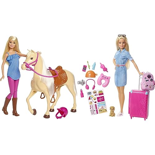 Barbie-Puppe und Pferdespielzeug, Reitzubehör & Puppe Dream House Adventures, Reise blonden Haaren von Barbie