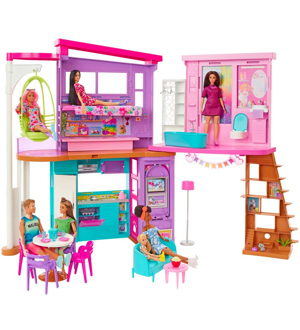 Barbie Puppenhaus - 115x60 cm - Vacation House - Barbie - One Size - Puppenhauser Barbie Puppenhaus - 115x60 cm - Vacation House - Barbie - One Size - Puppenhauser von Barbie