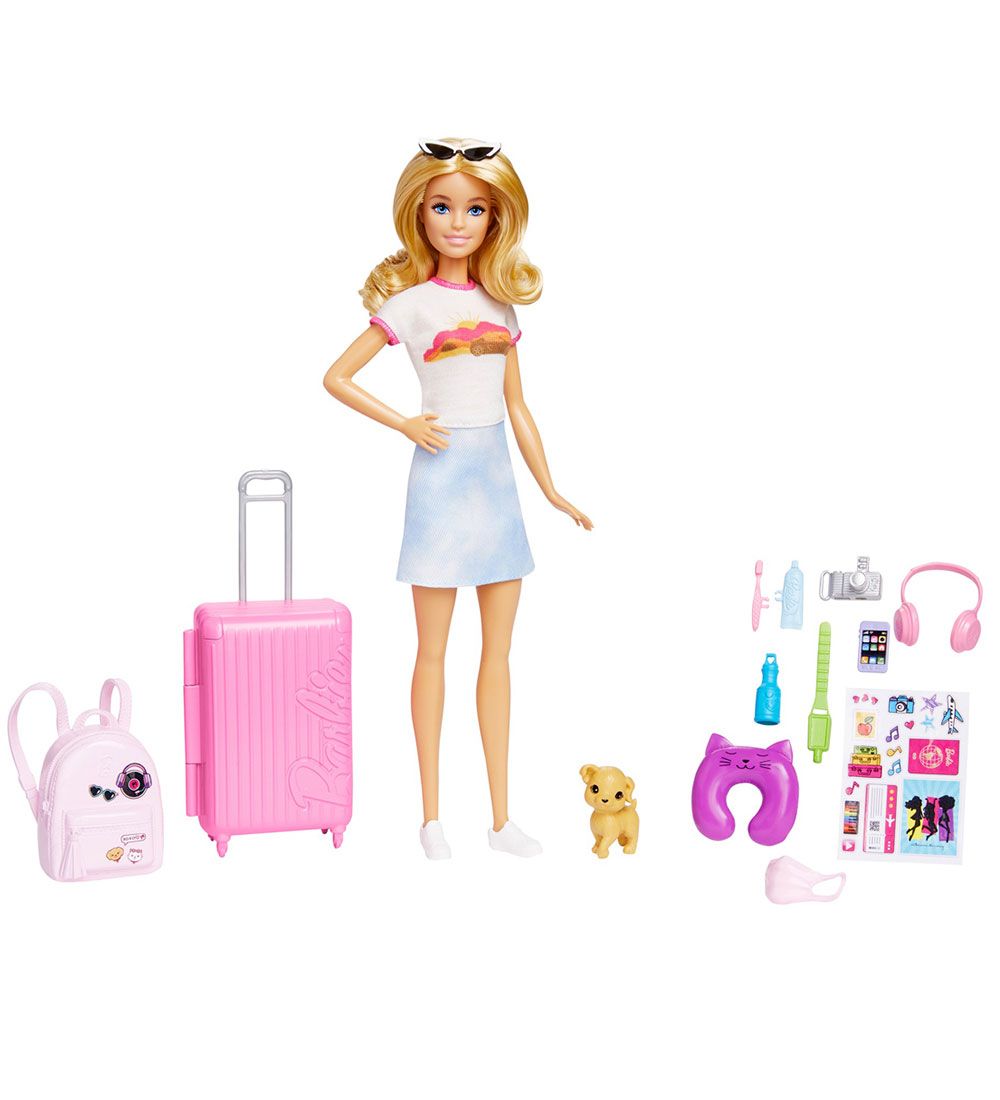 Barbie Puppenset - Travel Malibu Spielset - Barbie - One Size - Puppen Barbie Puppenset - Travel Malibu Spielset - Barbie - One Size - Puppen von Barbie