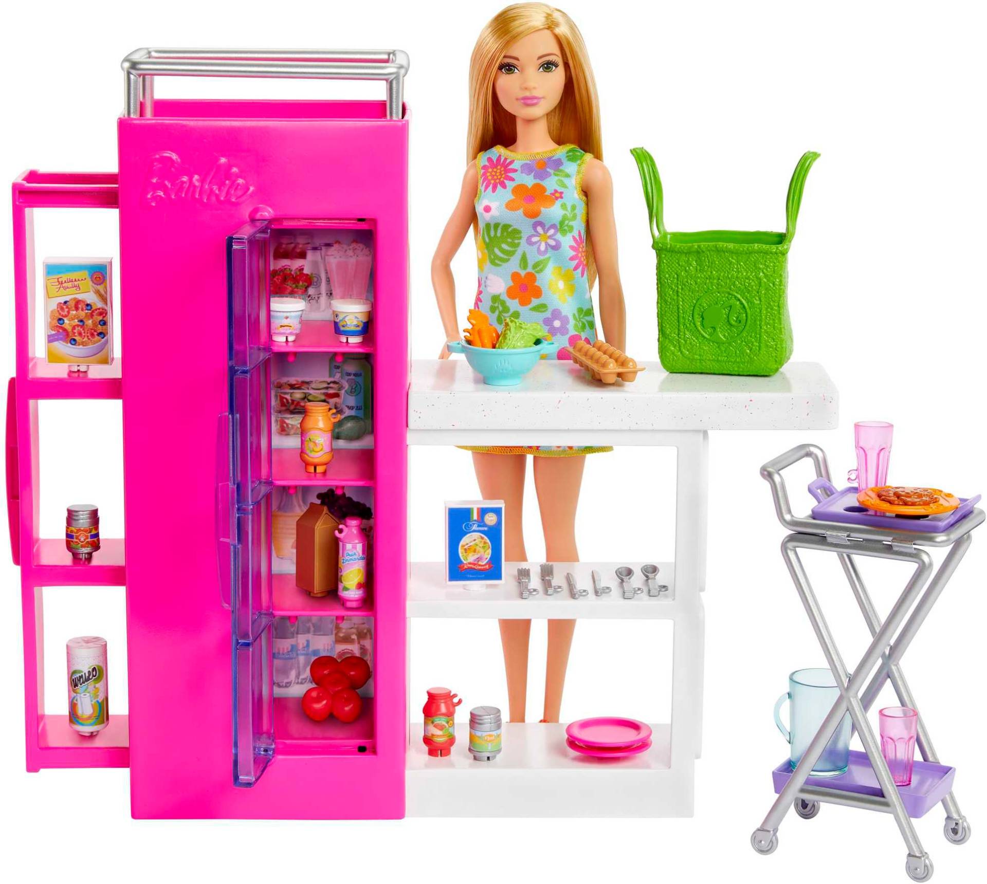 Barbie Spielset mit Puppe und Vorratsschrank von Barbie