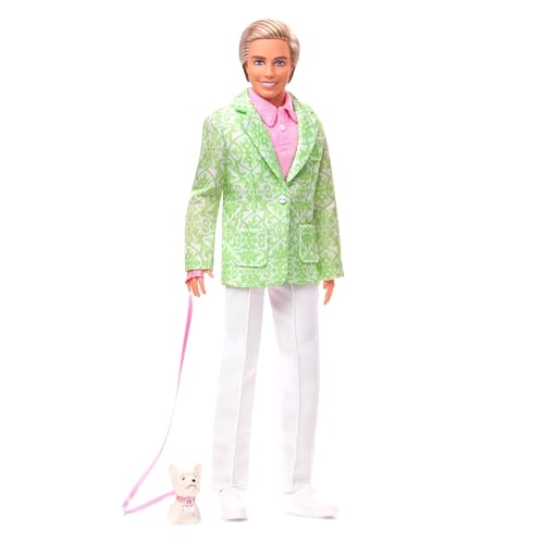 Barbie "Sugar's Daddy" Ken Puppe im Pastellanzug mit Hund - Limited Edition The Movie Doll (exklusiv), HPK06 von Barbie