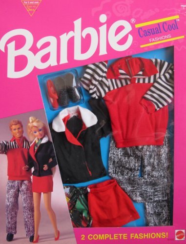 Barbie & Ken Casual Cool Fashions - 2 komplette Mode! Einfach zu kleiden (1994 Arcotoys, Mattel) von Barbie