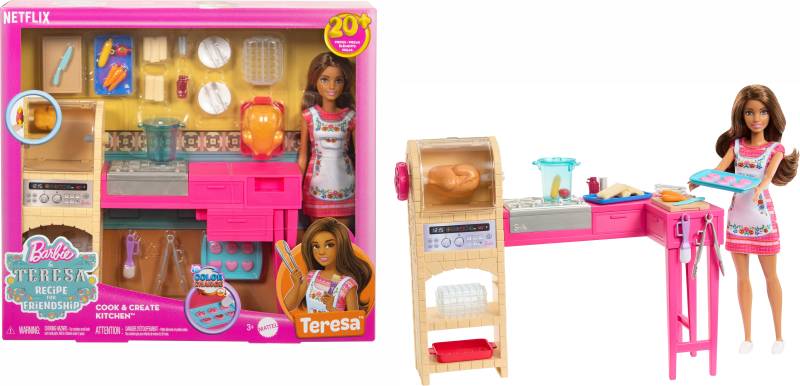 Barbie &  Teresa Recipe for Friendship Spielset Küche mit Puppe von Barbie