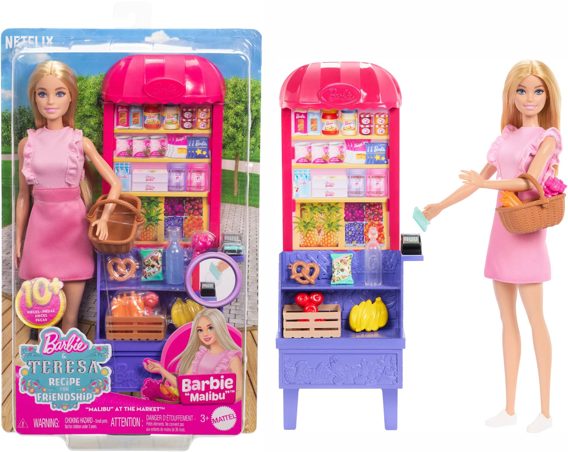 Barbie &  Teresa Recipe for Friendship Spielset mit Puppe Markt von Barbie