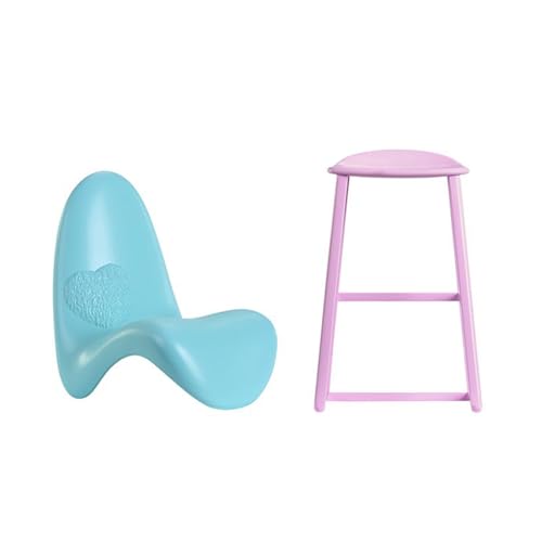 Ersatzteile für Barbie Puppe Dreamhouse Puppenhaus Spielset HMX10 - Ersatz 1 blaue Lounge - Gaming Stuhl und 1 rosa Barhocker Ersatzteile für Barbie Puppe Dreamhouse Puppenhaus Spielset HMX10 - Ersatz 1 blaue Lounge - Gaming Stuhl und 1 rosa Barhocker von Barbie