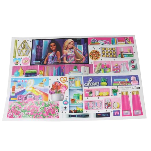 Ersatzteile für Barbie Puppen Dreamhouse Puppenhaus Spielset HMX10 - Ersatzset Etiketten - Aufkleber von Barbie