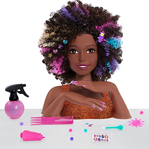 Barbie JP JPL63345 Sparkle Deluxe Styling Head-Afro Hair von Barbie