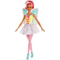 MATTEL FXT03 Barbie Dreamtopia Fee Puppe (pinke Haare) von Barbie