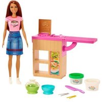 MATTEL GHK44 Barbie Pasta-Spielset und Puppe (brünett) von Barbie