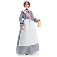 MATTEL GHT87 Barbie-Sammelpuppe Florence Nightingale aus der Inspiring Women-Serie, ca. 30 cm, mit Schwesterntracht, Schürze und Haube, inklusive Puppenständer und Echtheitszertifikat von Barbie