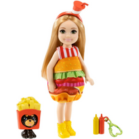 MATTEL GHV69 GRP69 Barbie Chelsea Puppe im Burger-Kostüm von Barbie