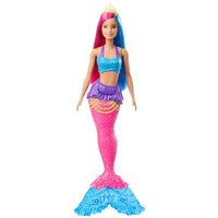 MATTEL GJK08 Barbie Dreamtopia Meerjungfrau Puppe (pinkes und blaues Haar) von Barbie