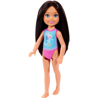 MATTEL GLN73 GLN71 Barbie Chelsea Beach Puppe (schwarzhaarig) von Barbie