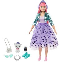 MATTEL GML77 Barbie Prinzessinnen Abenteuer Daisy Puppe (rosa Haare) mit Hündchen, Anziehpuppe von Barbie