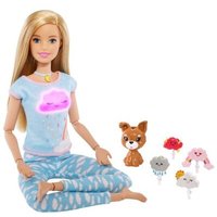 MATTEL GNK01 Barbie Wellness Meditations Puppe (blond) und Spielset von Barbie