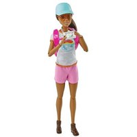 MATTEL GRN66 Barbie Wanderin-Spielset Puppe mit Hund von Barbie