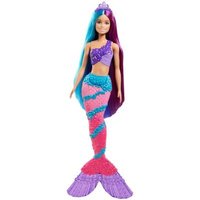 MATTEL GTF39 Barbie Dreamtopia Regenbogenzauber Meerjungfrau Puppe mit langem Haar von Barbie