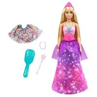 MATTEL GTF92 Barbie Dreamtopia 2-in-1 Prinzessin & Meerjungfrau Puppe, Anziehpuppe von Barbie