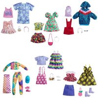 MATTEL GWF04 Barbie Moden 2 Outfits und 2 Accessoires für die Barbie Puppe, sortiert von Barbie