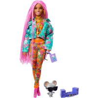 MATTEL GXF09 Barbie Extra mit pinken Flechtzöpfen von Barbie