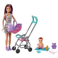 MATTEL GXT34 Barbie „Skipper Babysitters Inc.“-Puppe und Kinderwagen-Spielset von Barbie