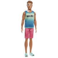 MATTEL HBV26 Barbie Ken Fashionistas Puppe im „Malibu“-Tanktop, Vitiligo von Barbie