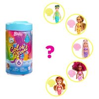 MATTEL HCC75 Barbie Color Reveal Puppe Meerjungfrau, Chelsea Farbwechsel von Barbie