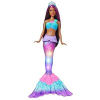 MATTEL HDJ37 Barbie Brooklyn Zauberlicht Meerjungfrau Puppe (leuchtet), Barbie Dreamtopia von Barbie