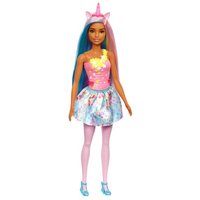 MATTEL HGR21 Barbie Dreamtopia Einhorn-Puppe im Regenbogen-Look von Barbie