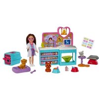 MATTEL HGT12 Chelsea Can be: Chelsea Tierklinik Spielset mit Tierchen von Barbie