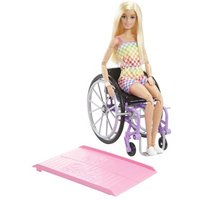 MATTEL HJT13 Barbie Fashionistas Puppe im Rollstuhl mit blonden Haaren von Barbie