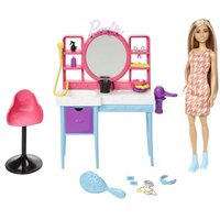 MATTEL HKV00 Barbie Totally Hair Friseursalon Spielset von Barbie