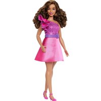 MATTEL HRH22 Barbie Fashionista Puppe mit braunem Haar und glitzerndem Kleid MATTEL HRH22 Barbie Fashionista Puppe mit braunem Haar und glitzerndem Kleid von Barbie
