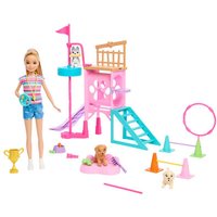 MATTEL HRM10 Barbie and Stacie to the Rescue Hündchenspielplatz-Spielset von Barbie