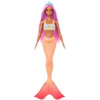 MATTEL HRR05 Barbie Dreamtopia Meerjungfrau mit orangener Flosse von Barbie