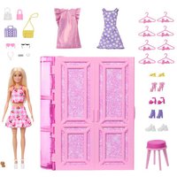 MATTEL HXD58 Barbie Traumkleiderschrank mit Puppe von Barbie