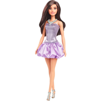 MATTEL HYT92 Barbie Fashionista Puppe im Paillettenkleid mit Satinrock von Barbie