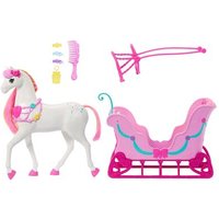 MATTEL JNH63 Barbie Reich der Süßigkeiten – Pferd mit Schlitten MATTEL JNH63 Barbie Reich der Süßigkeiten – Pferd mit Schlitten von Barbie