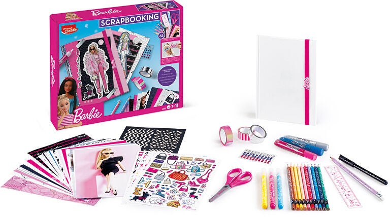 Maped Creativ Barbie Scrapbooking Bastelset 55 Teile von Barbie