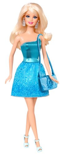 Mattel BCN34 - Barbie Glitzer-Puppe, blau von Barbie