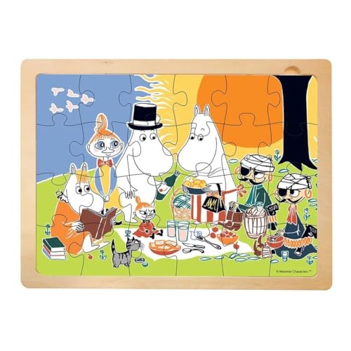 Barbo Toys - Mumins Holzpuzzle Picknick - 24 Teilen - Puzzle Spielzeug - ür Kinder ab 3 Jahren - Moomin Rahmenpuzzle aus Holz - Mit Illustrationen aus dem Mumintal - Mumins und seinen Freunden Barbo Toys - Mumins Holzpuzzle Picknick - 24 Teilen - Puzzle Spielzeug - ür Kinder ab 3 Jahren - Moomin Rahmenpuzzle aus Holz - Mit Illustrationen aus dem Mumintal - Mumins und seinen Freunden von Barbo Toys