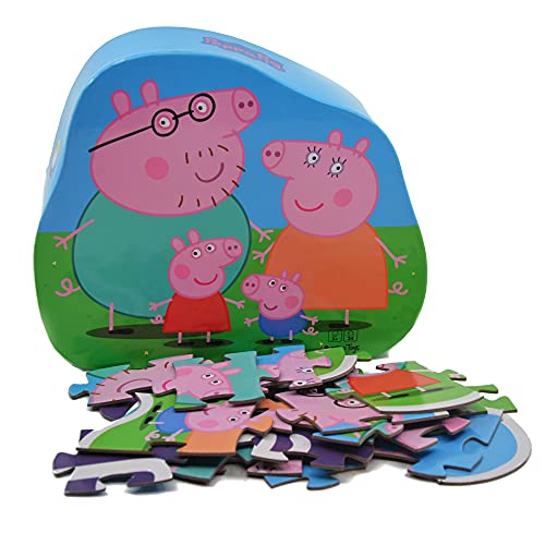 Barbo Toys Peppa Wutz Spielzeug Puzzle für Kinder ab 2 Jahre | Stimuliert das Gedächtnis und die Motorischen Fähigkeiten | Enthält 24 Stück | Offiziell Lizenziert von Barbo Toys