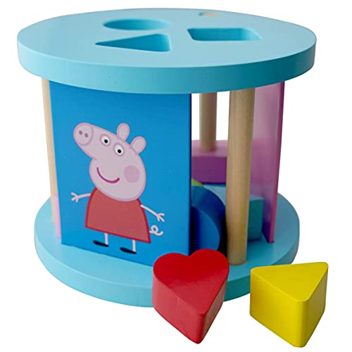 Barbo Toys Peppa Wutz Sortierspiel, Motorikspielzeug ab 1 Jahr für Hand-Auge-Koordination und Fähigkeiten zur Problemlösung, Offiziell Lizenziert von Peppa Pig von Barbo Toys