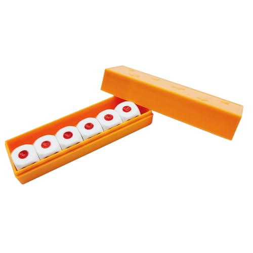 BaronHong 6 Vorhersage-Blitzwürfel, Zaubertrick, klassische Würfel, wechselnder Zauberereffekt, Gimmick (3er-Pack (orange), M) von BaronHong