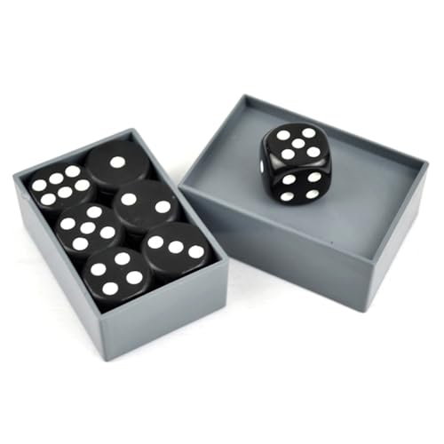 BaronHong 7 Teile/Schachtel Predict Miracle Dice Verwandeln Sie alles in 6 Zaubertricks Würfel Magic Child Toy Club Party Tischspiele (schwarz, M) von BaronHong