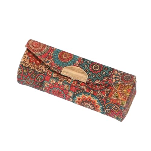 BaronHong Lippenstift-Organizer für Damen im Retro-chinesischen Stil, faltbar, elegantes Design, tragbar, mit Spiegel, versiegelt gegen Feuchtigkeit und Staub (C, M) von BaronHong