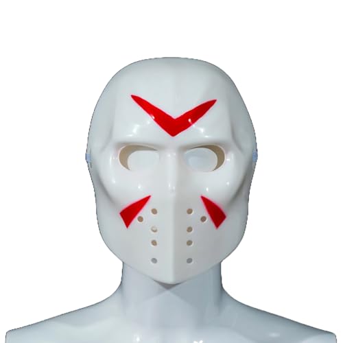 BaronHong Maske, Halloween-Kostüm, Horror-Maske, Cosplay-Kostüm-Maske, Party-Maskenball-Requisiten-Maske (weiß-V, M) von BaronHong