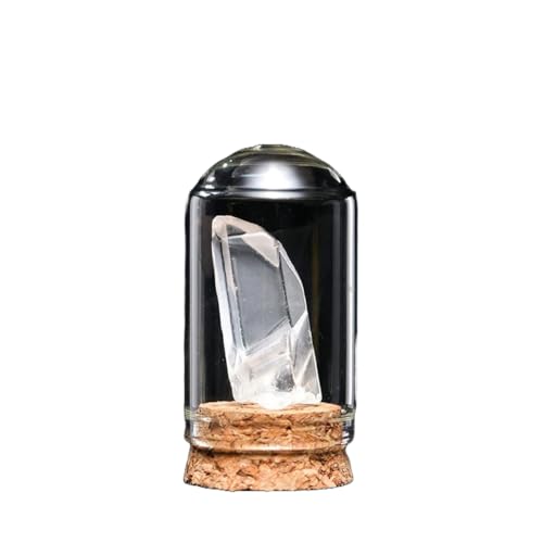 BaronHong Rohstein-Mineralprobe, Kristallornamente, dekorative Naturkristalle, unregelmäßige Steinsammlung, Geschenk (weißer Kristall, M) von BaronHong