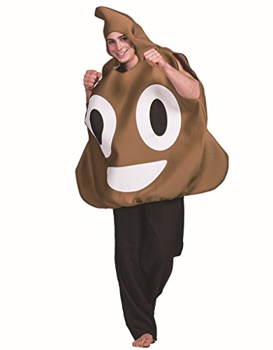 BaronHong Unisex-Erwachsene Kot-Emoticon-Kostüm, Halloween-Kostüm, lustiges großes Kostüm, Kot-Party-Spielzeug-Set (braun, M) von BaronHong